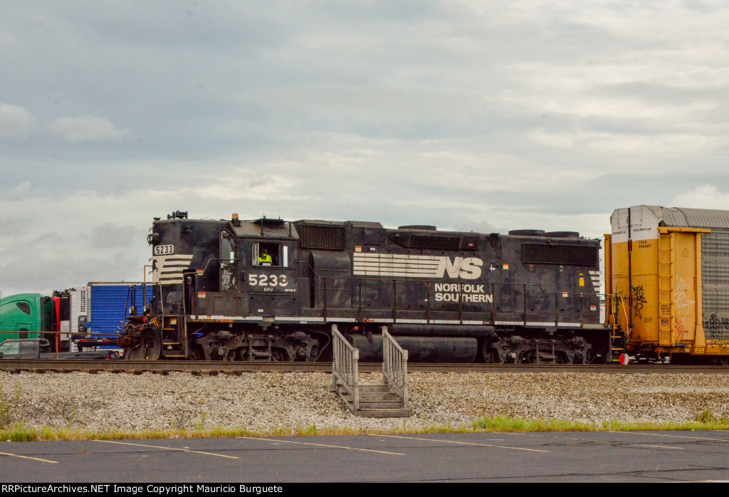 NS GP38-2 High nose Locomotive in the yard